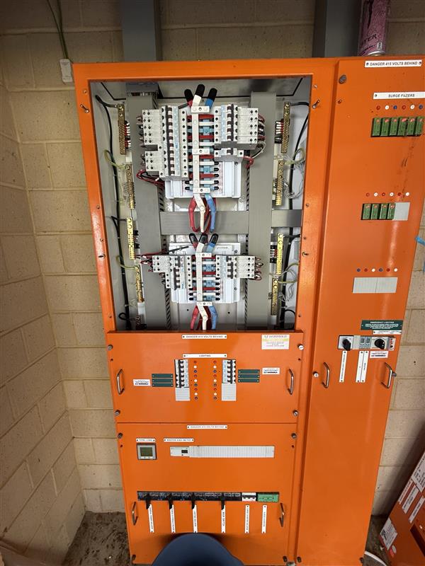 Large commercial electrical switchboard